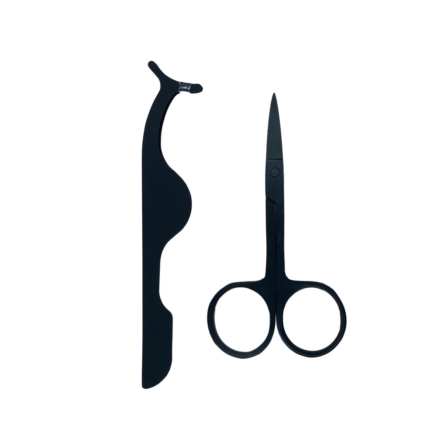 Lash Tool Set-Our Lash Tool Set includes a lash applicator and a pair of mini scissors for an easy lash application. The lash applicator allows you to easily apply/remove your lashes and the mini scissors are perfect for trimming the lash band length. The compact size makes it perfect to add to your makeup/travel bag. Description Includes: 1 Lash Applicator and 1 Pair of Mini Scissor Lash Applicator: Silver, Pink/White, Pink, or Black Mini Scissors: Silver, Pink, or Black Material: Stainless Ste