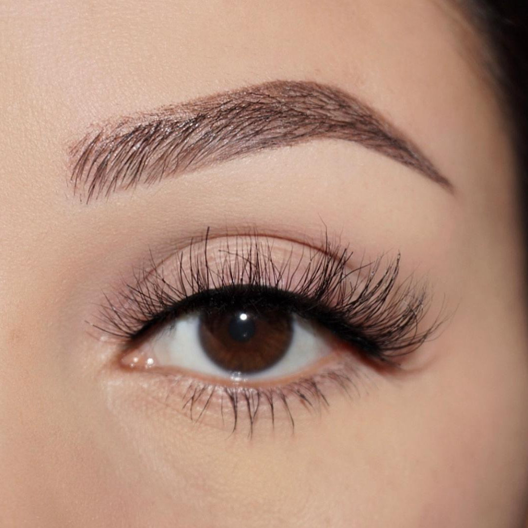 Butterfly-Medium Volume-“Butterfly” is a natural yet unique 3D lash that’s perfect for everyday looks. Our light volume “Butterfly” lashes add the finishing touch to any everyday, on the go, natural look. The unique design and cat-eye effect from these lashes will have you hooked! Description Handmade, Cruelty-Free, Wear up to 30x Material: 100% Mink Band: Black Cotton Band Volume: Medium Style: Wispy, Cat-eye, Flirty, Natural To Use: Measure and size your lashes by placing the false lash agains