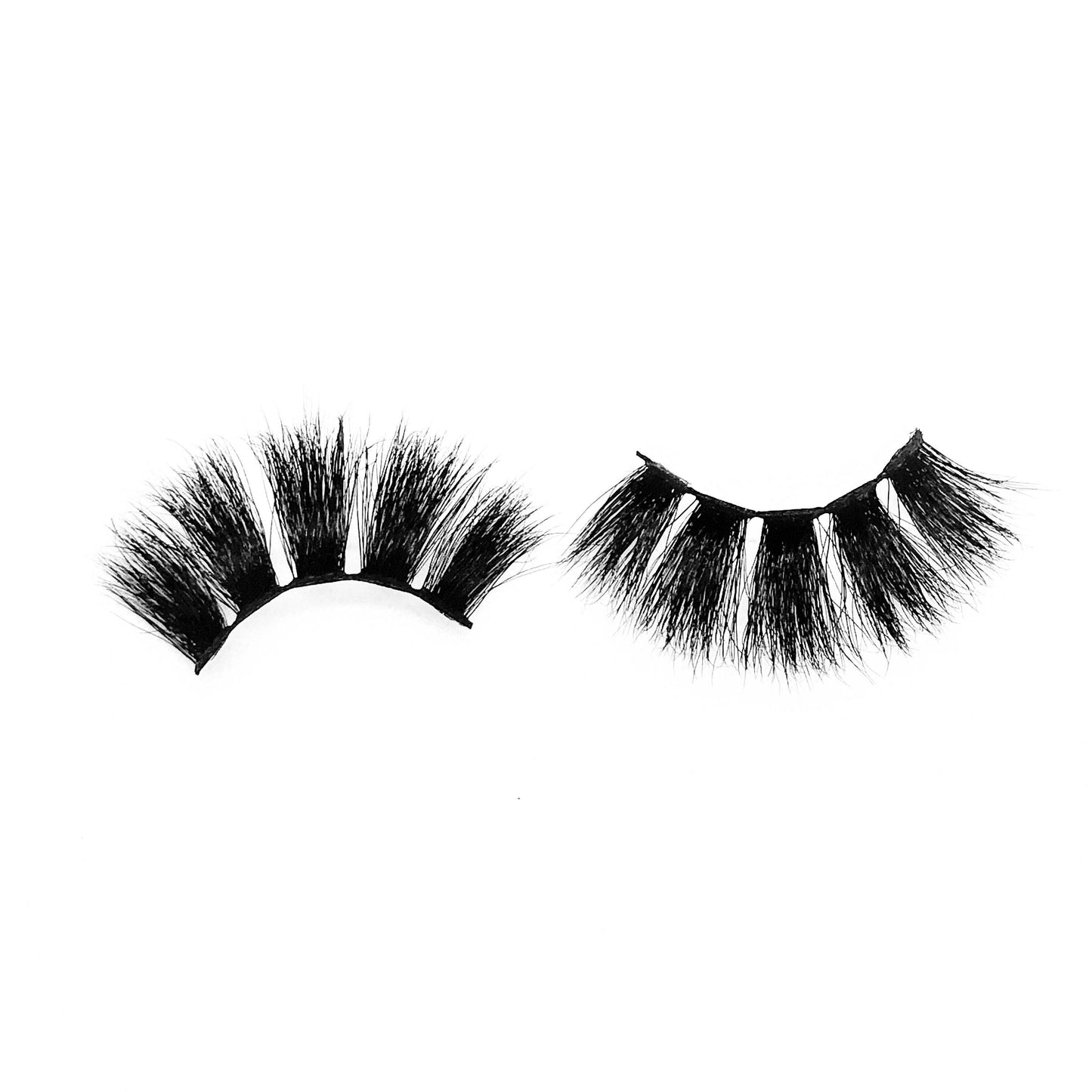 Admire-Mega Volume-FREE COMPLIMENTS + confidence come with our 25mm 5D mink lashes. Our “Admire” lashes will make you the girl everyone admires. You can’t go wrong with these super fluffy, wispy lashes. They give you a flattering, bold, open-eye look. Also available in our "Pretty Gal (3-Pack)" Description Handmade, Cruelty-Free, Wear up to 30x Material: 100% Mink Band: Black Cotton Band Volume:Mega Volume Style: Wispy, X-Long, Dramatic, Open-eye To Use: Measure and size your lashes by placing t