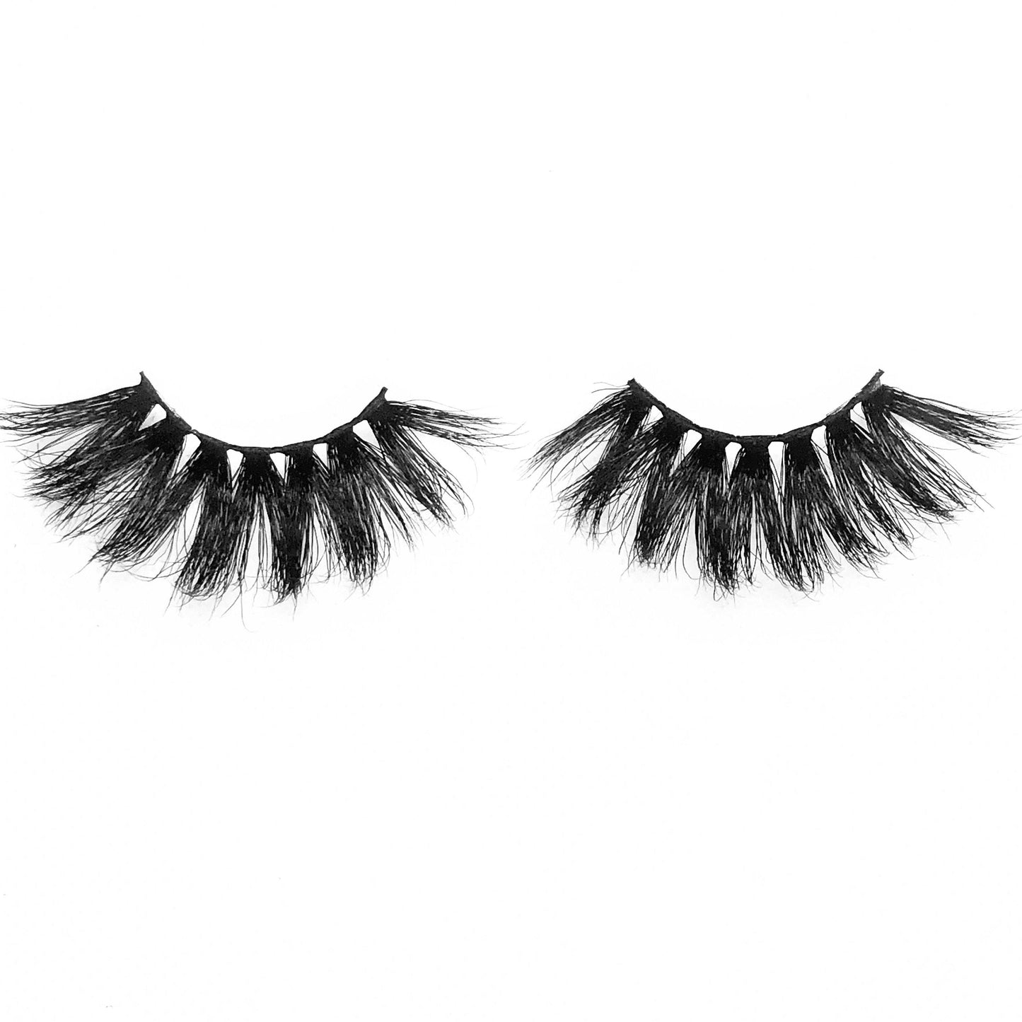 Pretty Gal (3-Pack)-Mega Volume-This set includes (3) 25mm mink lashes: Admire Babydoll Conceited Description Handmade, Cruelty-Free, Wear up to 30x Material: 100% Mink Band: Black Cotton Band Volume:Mega Volume Style: Extra Long, Dramatic, Open-eye, Cat-eye, Wispy To Use: Measure and size your lashes by placing the false lash against your lash line where your natural lashes start. Using Mini Scissors, cut off the excess lash band length from the outer corners to ensure they fit properly. Apply 