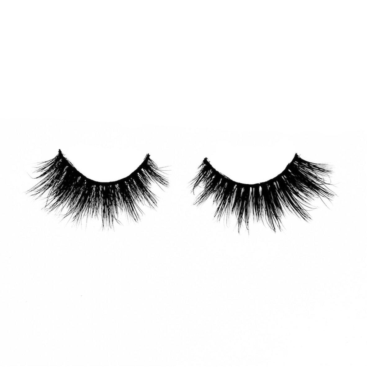 Charmer-Medium Volume-Our super cute, wispy, and flirty 3D Mink lashes “Charmer” are quite the charm! “Charmer” is a MUST HAVE for your natural lashes collection, especially if you love wispy lashes. The layered lengths plus added length on the outer corners is the perfect combo for a fun, flirty look. Description Handmade, Cruelty-Free, Wear up to 30x Material: 100% Mink Band: Black Cotton Band Volume: Medium Style: Wispy, Flirty, Cat-eye, Natural To Use: Measure and size your lashes by placing